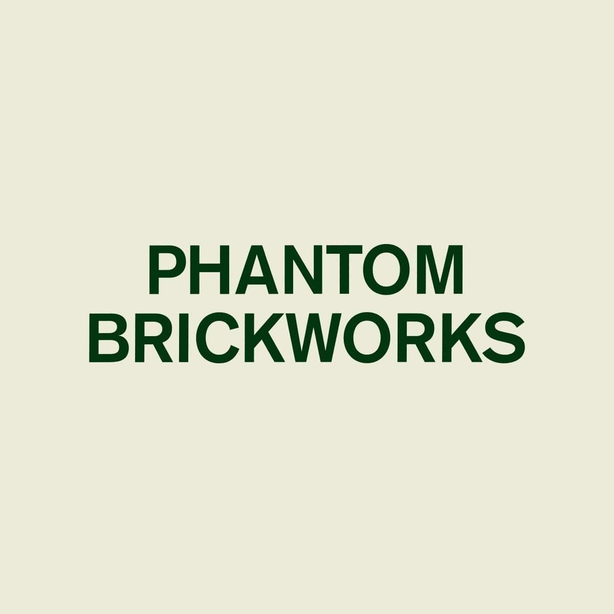 Cover art for "Phantom Brickworks"